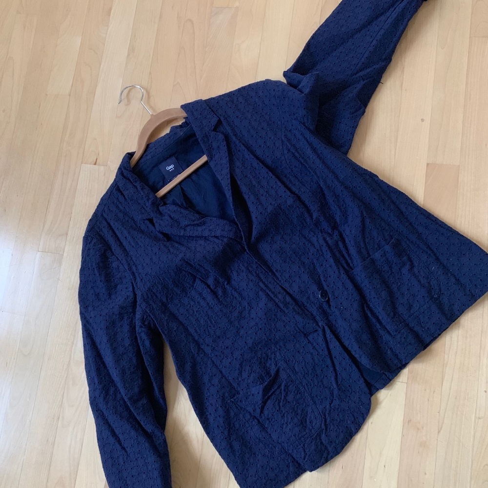 GAP Navy Eyelet Blazer - Size L/XL